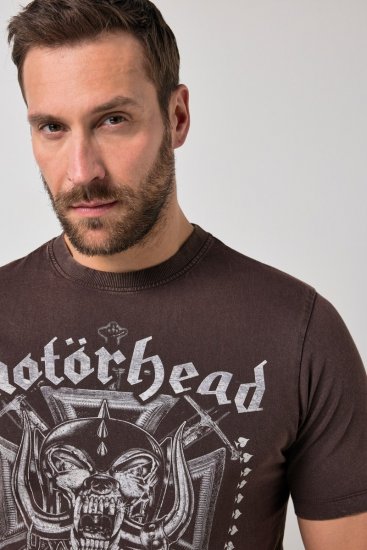 JP1880 Motörhead Soft Jersey Vintage T-Shirt Brown - Grupės marškinėliai - Grupių marškinėliai