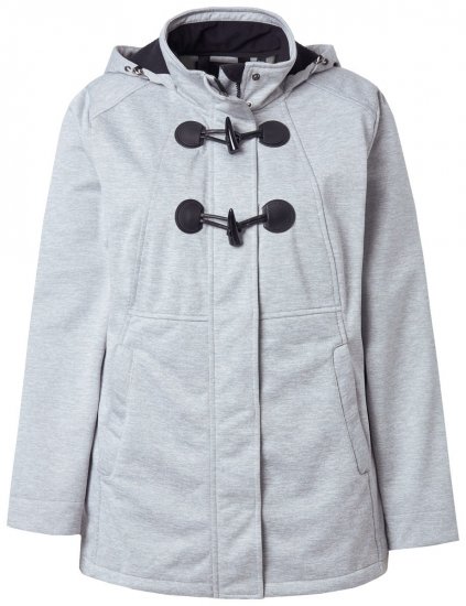 Ulla Popken 846744 Softshell striukė Pilka melanžinė - Striukės - Didelių dydžių striukės moterims