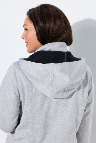 Ulla Popken 846744 Softshell striukė Pilka melanžinė - Striukės - Didelių dydžių striukės moterims
