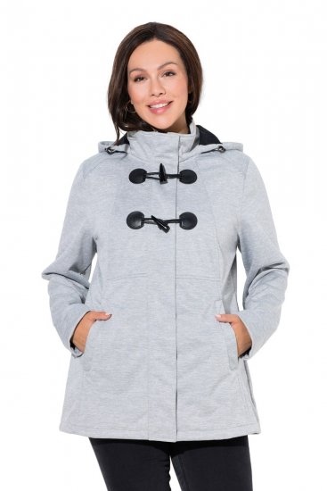 Ulla Popken 846744 Softshell striukė Pilka melanžinė - Striukės - Didelių dydžių striukės moterims