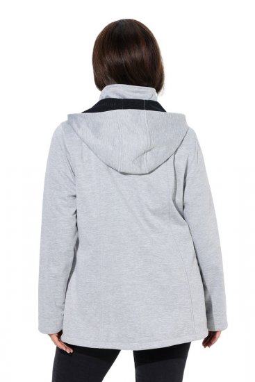 Ulla Popken 846744 Softshell striukė Pilka melanžinė - Striukės - Didelių dydžių striukės moterims