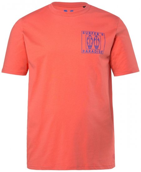 Men+ 829 Marškinėliai Surfer's Paradise Koralinė - Marškinėliai - Marškinėliai - 2XL-14XL