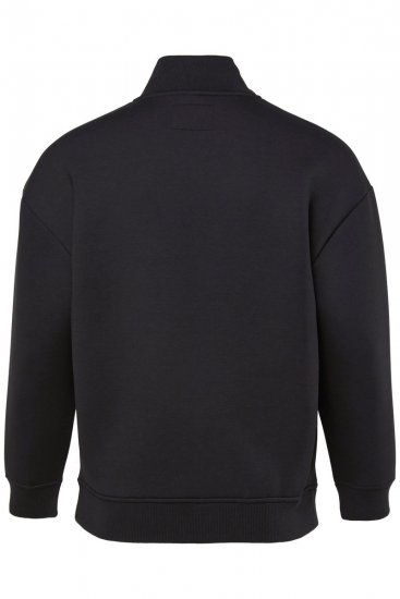 STHUGE 847083 Varsity striukė iš scuba audinio Juoda - Didelės vyriškos striukės - Didelės vyriškos striukės