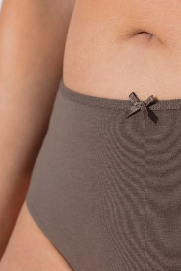 Ulla Popken 848826 Stringai su gyvūnų raštu 3 vnt. Taupe - Kelnaitės - 