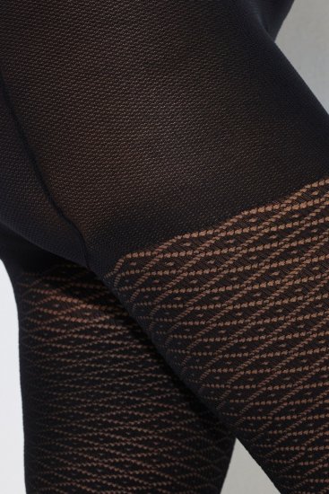 Ulla Popken 849050 Languotos pėdkelnės Juoda - Pėdkelnės & kojinės - 