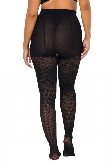 Ulla Popken 849050 Languotos pėdkelnės Juoda - Pėdkelnės & kojinės - 