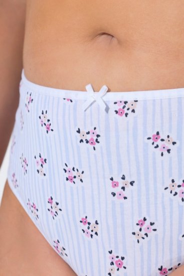 Ulla Popken 849098 Kelnaitės su gėlių raštu 5 vnt. Šviesiai mėlyna - Kelnaitės - 