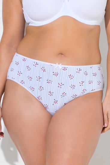 Ulla Popken 849098 Kelnaitės su gėlių raštu 5 vnt. Šviesiai mėlyna - Kelnaitės - 