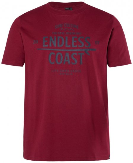 Men+ 448 Marškinėliai Endless Coast Varinė ruda - Marškinėliai - Marškinėliai - 2XL-14XL