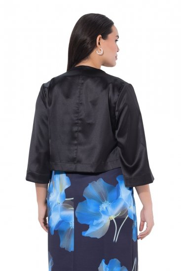 Ulla Popken 849457 Bolero Juoda - Bolero švarkeliai - 