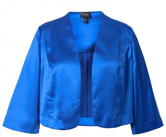 Ulla Popken 849457 Bolero Karališka mėlyna - Bolero švarkeliai - 
