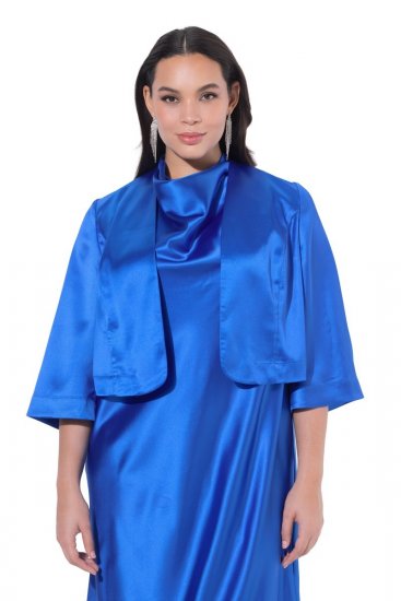 Ulla Popken 849457 Bolero Karališka mėlyna - Bolero švarkeliai - 