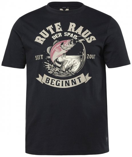 Men+ 547 Marškinėliai Rute Raus Juoda - Marškinėliai - Marškinėliai - 2XL-14XL