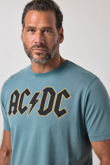 JP1880 849790 AC/DC Classic Logo Marškinėliai Turkio mėlyna - Grupės marškinėliai - Grupių marškinėliai