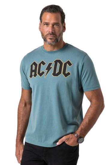 JP1880 849790 AC/DC Classic Logo Marškinėliai Turkio mėlyna - Grupės marškinėliai - Grupių marškinėliai