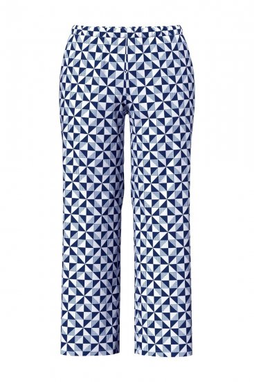 Ulla Popken 849850 Pižama su langeliais Šviesiai mėlyna - Pižama/Loungewear - 