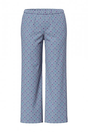 Ulla Popken 850045 Pižama trumpomis rankovėmis Šviesiai mėlyna - Pižama/Loungewear - 