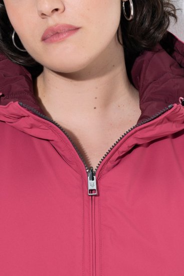 Ulla Popken 850361 Dvipusė funkcinė HYPRAR striukė Šviesiai rožinė - Striukės - Didelių dydžių striukės moterims