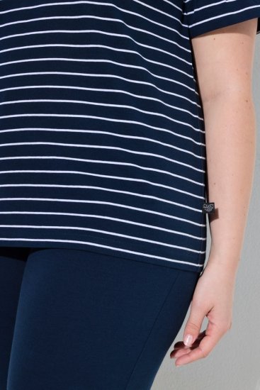 Ulla Popken 850403 Pižama su gėlių raštu Tamsiai mėlyna - Pižama/Loungewear - 