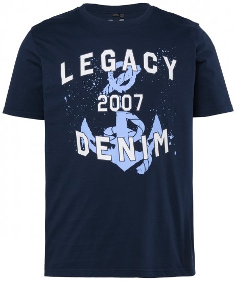 Men+ 440 Marškinėliai Legacy Denim Tamsiai mėlyna - Marškinėliai - Marškinėliai - 2XL-14XL