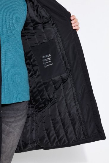 Ulla Popken 850774 Funkcinis paltas Juoda - Paltai - Didelių dydžių paltai moterims
