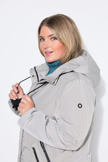 Ulla Popken 850774 Funkcinis paltas Pilka - Paltai - Didelių dydžių paltai moterims