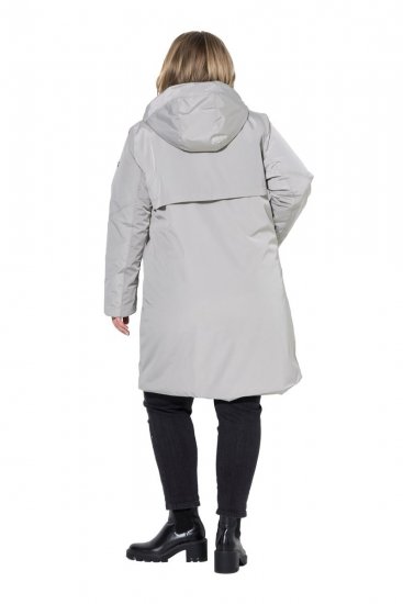 Ulla Popken 850774 Funkcinis paltas Pilka - Paltai - Didelių dydžių paltai moterims