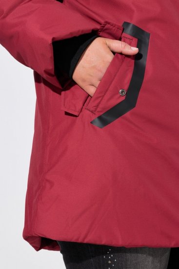 Ulla Popken 850794 Funkcinis paltas Raudona - Paltai - Didelių dydžių paltai moterims