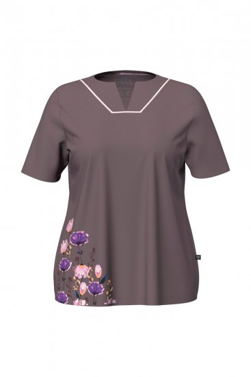 Ulla Popken 850903 Pižama su gėlių raštu 2 vnt. Ruda - Pižama/Loungewear - 