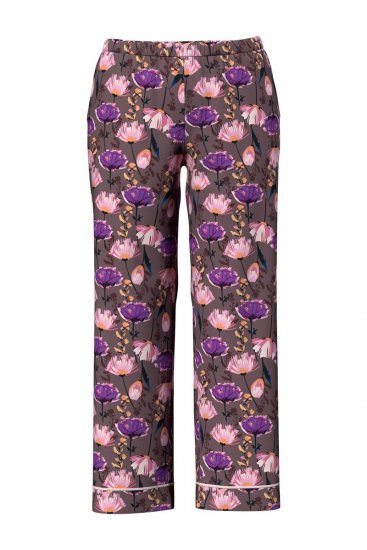 Ulla Popken 850903 Pižama su gėlių raštu 2 vnt. Ruda - Pižama/Loungewear - 