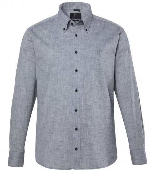 JP1880 850931 Chambray marškiniai ilgomis rankovėmis Juoda TALL - TALL marškiniai - TALL marškiniai aukštiems vyrams