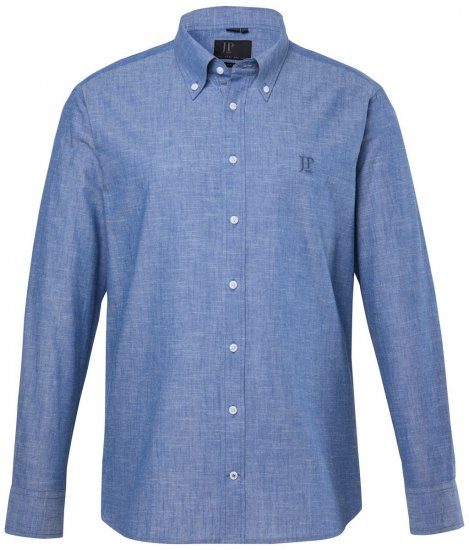 JP1880 850931 Chambray marškiniai ilgomis rankovėmis Džinsinė mėlyna TALL - TALL marškiniai - TALL marškiniai aukštiems vyrams