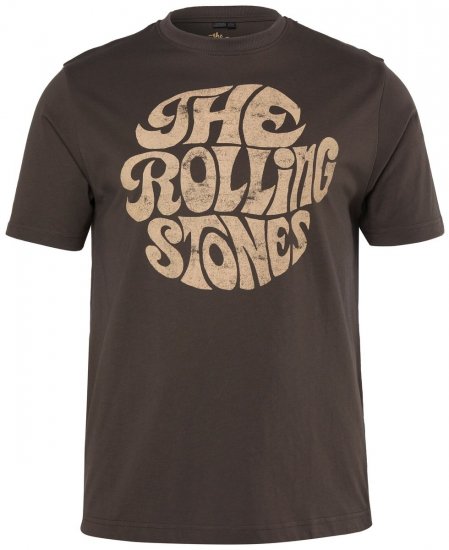 JP1880 851001 Rolling Stones Retro Logo Marškinėliai Lazdyno riešuto TALL - TALL marškinėliai - Marškinėliai Aukštiems Vyrams