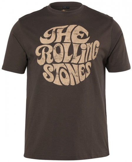 JP1880 851001 Rolling Stones Retro Logo Marškinėliai Lazdyno riešuto - Grupės marškinėliai - Grupių marškinėliai