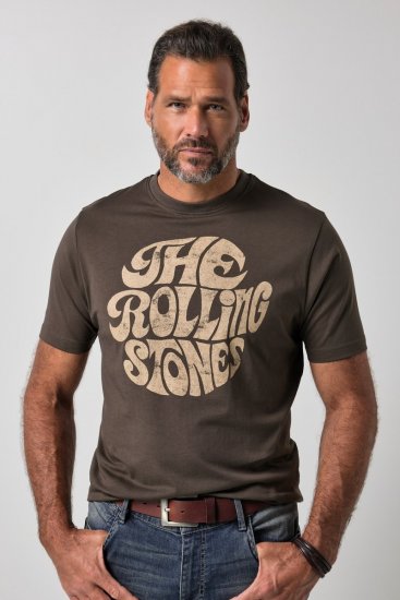 JP1880 851001 Rolling Stones Retro Logo Marškinėliai Lazdyno riešuto - Grupės marškinėliai - Grupių marškinėliai