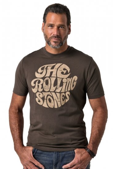 JP1880 851001 Rolling Stones Retro Logo Marškinėliai Lazdyno riešuto - Grupės marškinėliai - Grupių marškinėliai