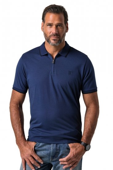 JP1880 851048 Polo marškinėliai su užtrauktuku Nakties mėlyna TALL - TALL polo marškinėliai - TALL polo marškinėliai aukštiems