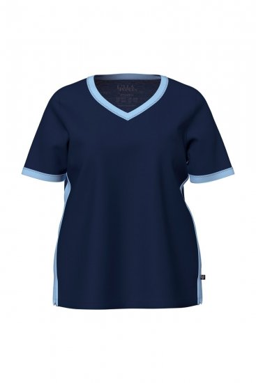 Ulla Popken 851245 Pižama su juostelėmis Tamsiai mėlyna - Pižama/Loungewear - 