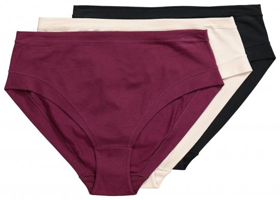Ulla Popken 851739 Kelnaitės 3 vnt. Juoda - Kelnaitės - 