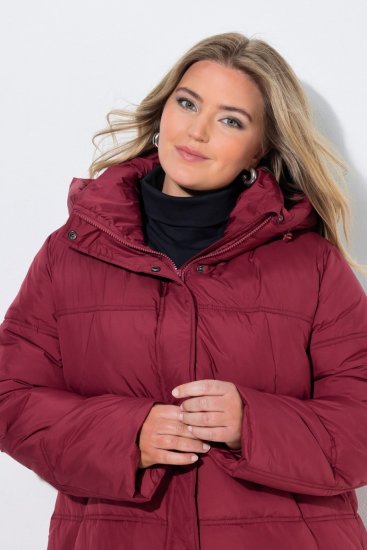 Ulla Popken 851832 Dygsniuota striukė Raudona - Striukės - Didelių dydžių striukės moterims
