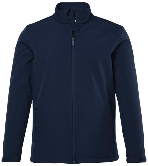 Men+ 868 Softshell striukė su fliso pamušalu Tamsiai mėlyna - Didelės vyriškos striukės - Didelės vyriškos striukės