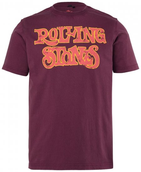 JP1880 851910 Rolling Stones Vintage Logo Marškinėliai Baklažaninė - Grupės marškinėliai - Grupių marškinėliai