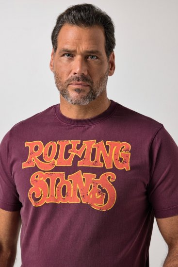 JP1880 851910 Rolling Stones Vintage Logo Marškinėliai Baklažaninė - Grupės marškinėliai - Grupių marškinėliai