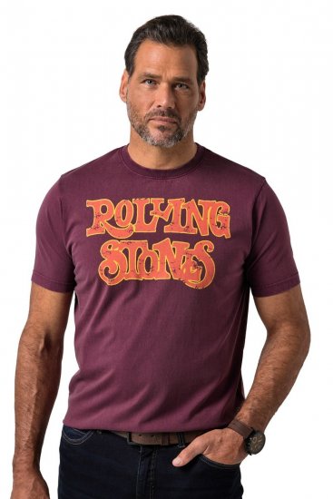 JP1880 851910 Rolling Stones Vintage Logo Marškinėliai Baklažaninė - Grupės marškinėliai - Grupių marškinėliai