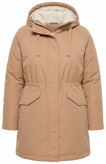 Ulla Popken 852028 Parka Smėlio - Paltai - Didelių dydžių paltai moterims