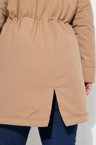 Ulla Popken 852028 Parka Smėlio - Paltai - Didelių dydžių paltai moterims