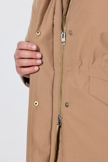 Ulla Popken 852028 Parka Smėlio - Paltai - Didelių dydžių paltai moterims