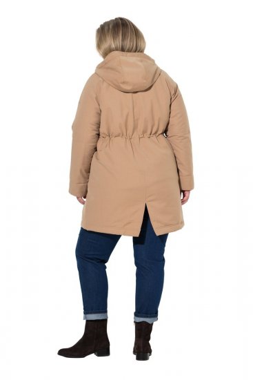 Ulla Popken 852028 Parka Smėlio - Paltai - Didelių dydžių paltai moterims