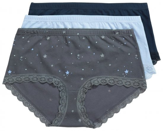Ulla Popken 852249 Kelnaitės 3 vnt. Antracito - Kelnaitės - 