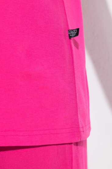 Ulla Popken 852747 Pižamos viršus ilgomis rankovėmis Rožinė - Pižama/Loungewear - 